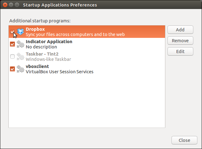 Показать скрытые автозагрузки в Ubuntu