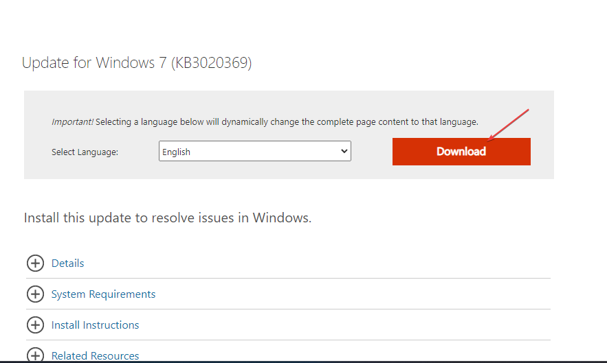 Запрос подтверждения загрузки обновления
