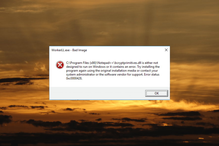 Ошибка bcryptprimitives.dll — как исправить