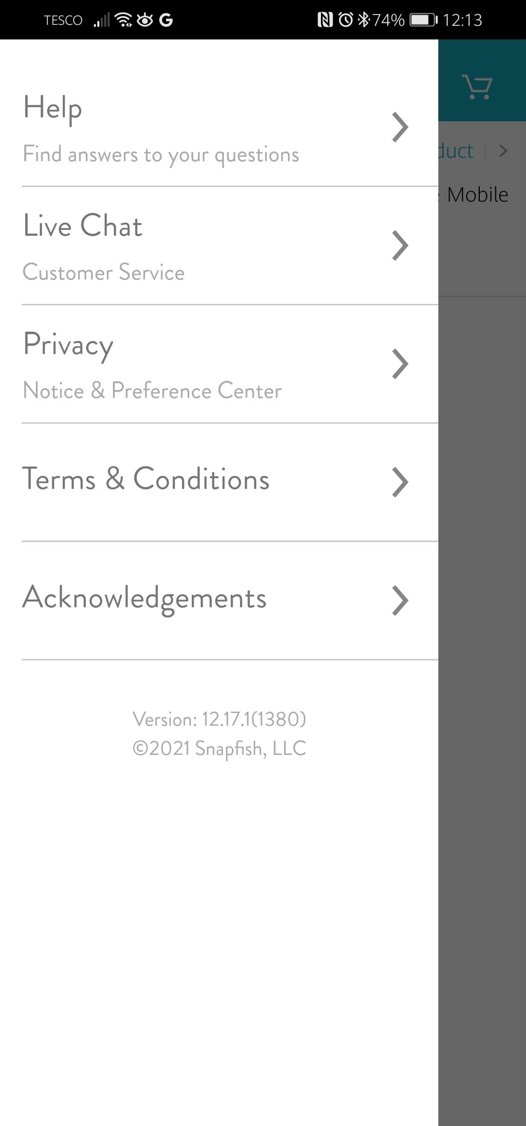 Справочный раздел Snapfish
