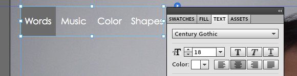 Параметры текста: выбор шрифта, цвета и размера