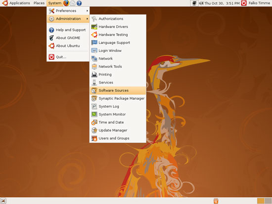 Обновление Ubuntu 8.04 до 8.10