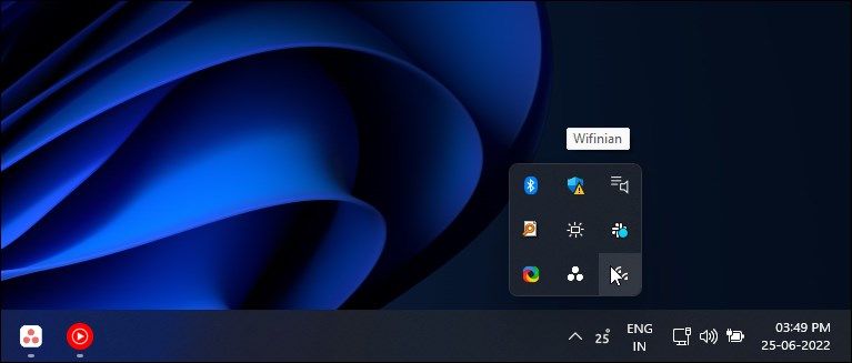 Значок Wifinian в трее Windows