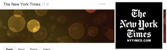 Пример страницы клуба в Google+