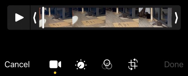 Обрезка видео на iPhone