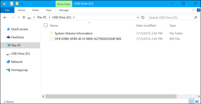 Показ скрытых файлов в Проводнике с файлом .bek