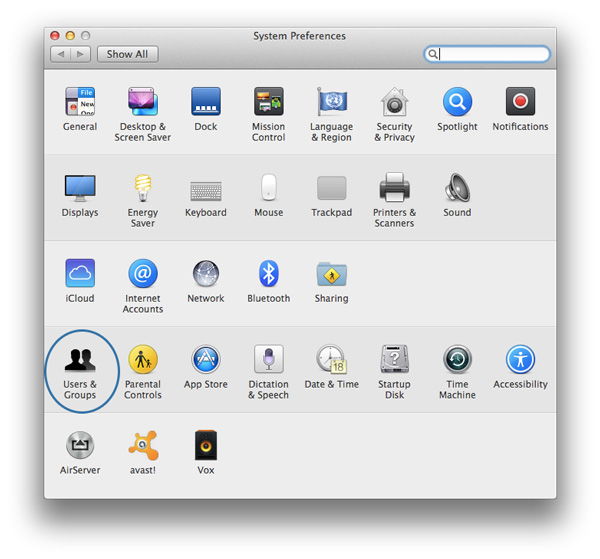 Автоматический вход в Mac OS X