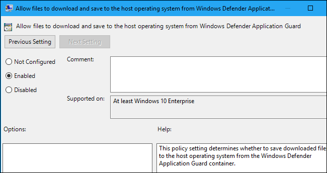 Параметр скачивания и сохранения файлов на хосте