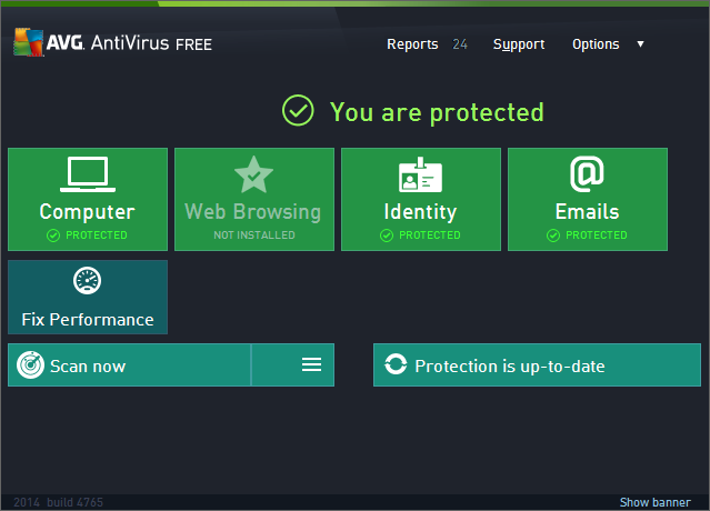 Значки популярных антивирусов на экране