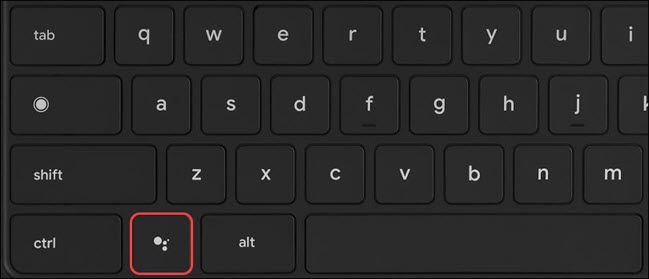 Клавиатура Google Pixelbook с выделенной клавишей Assistant
