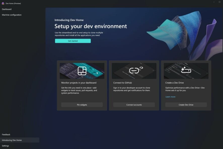 Microsoft Dev Home — настройка среды разработки