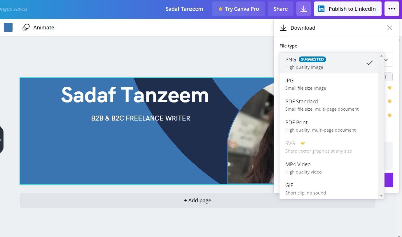 Загрузка оптимизированного баннера LinkedIn