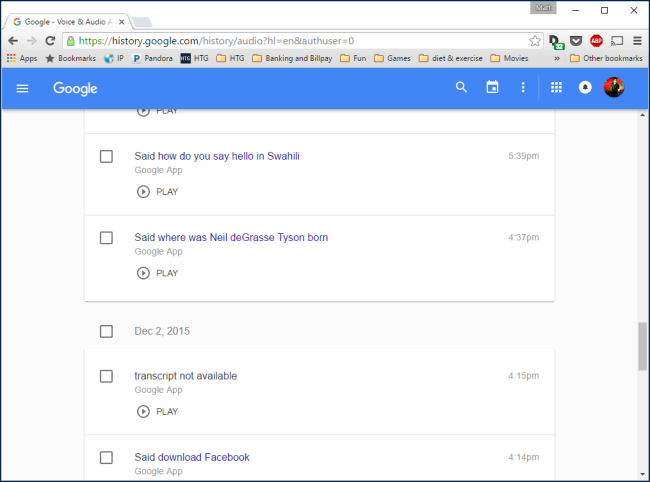 Отметка и кнопка удаления отдельных записей