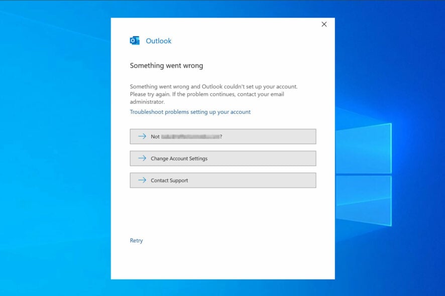 Ошибка Outlook: Something went wrong — как исправить