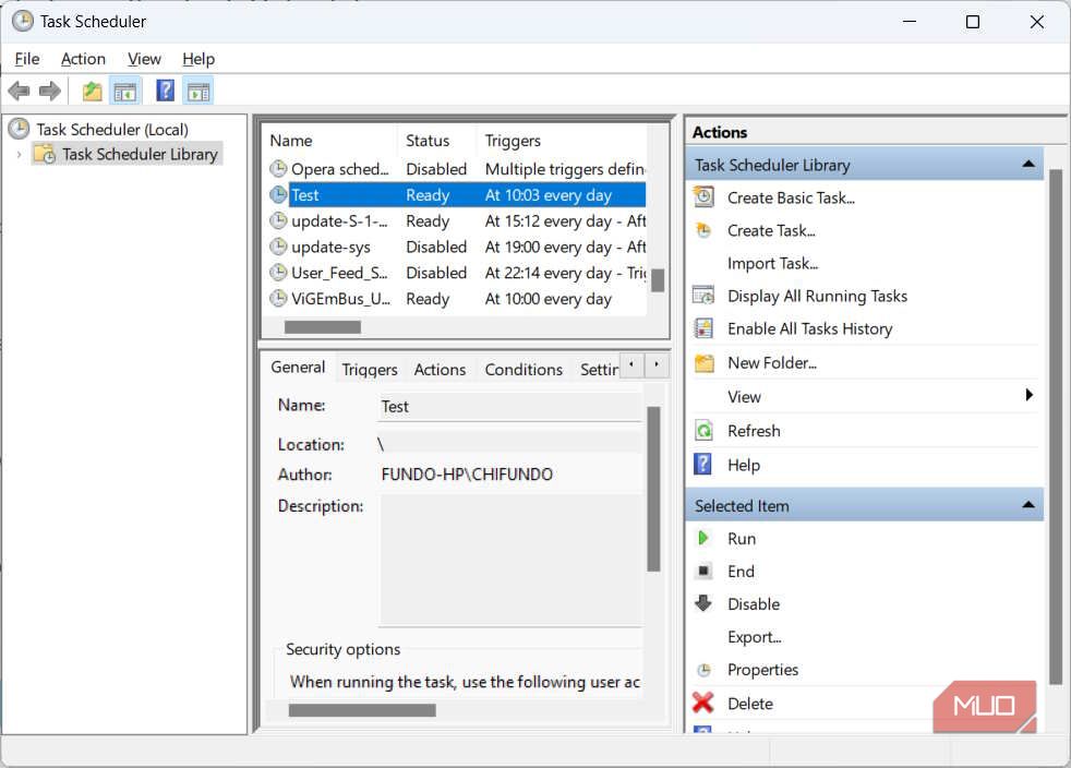 Запланированная задача в Планировщике заданий
