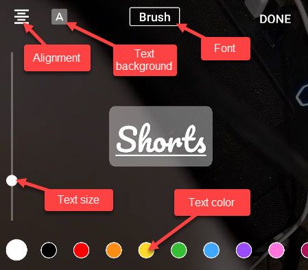Инструменты для текста и стиля надписей.