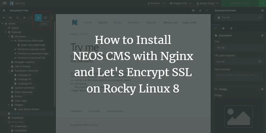 Установка Neos CMS на Rocky Linux 8 — руководство
