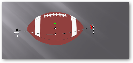 Редактирование пути перемещения: маркеры начала и конца