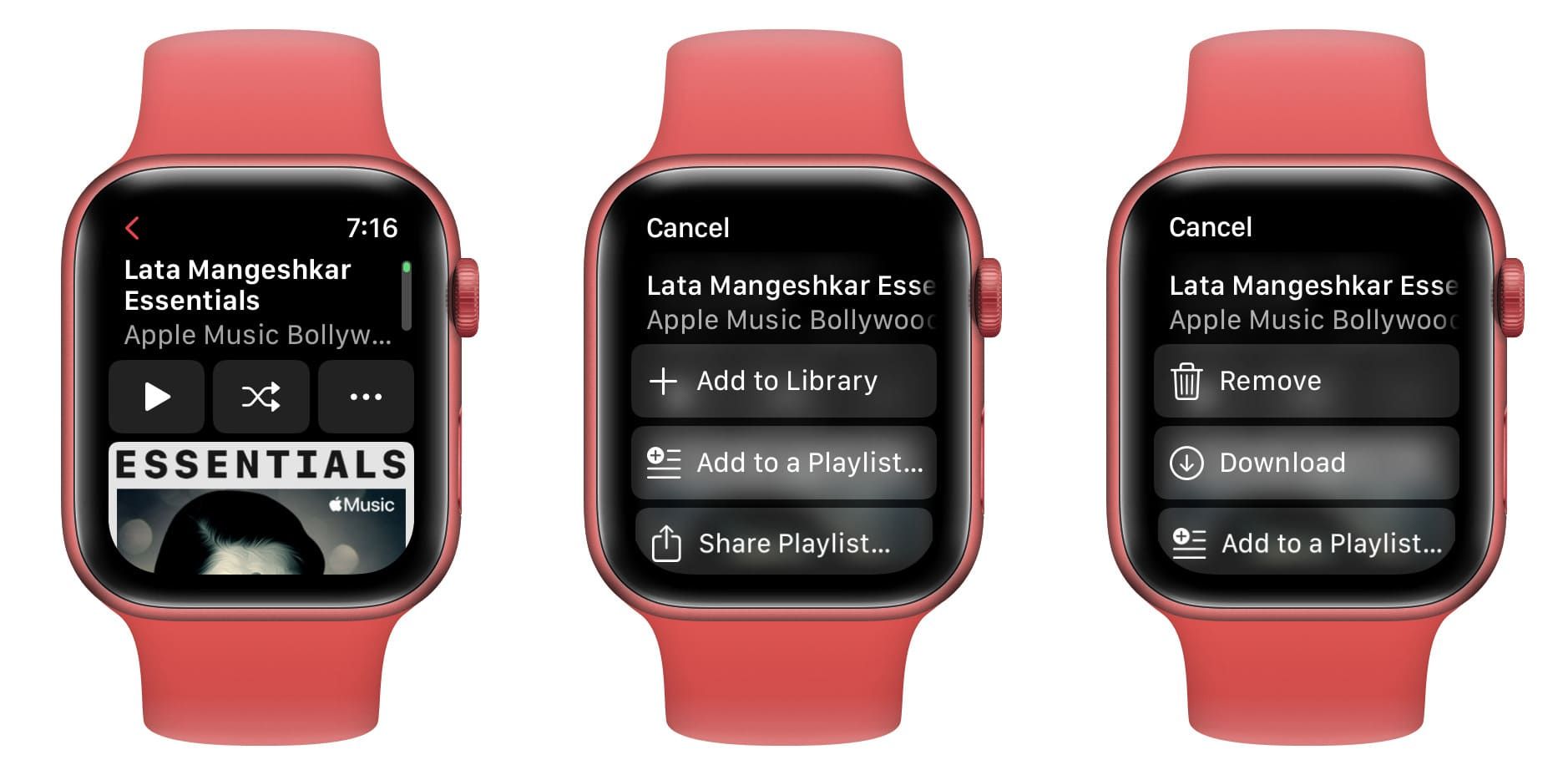 Загрузка песен из Apple Music на Apple Watch