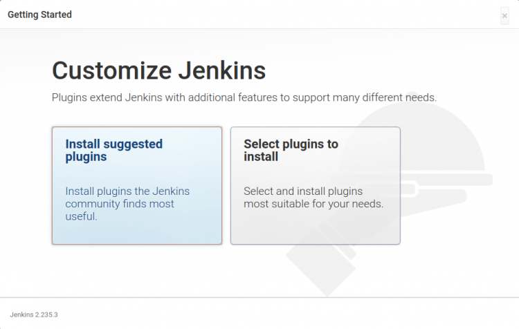 Установка плагинов Jenkins — выбор опции