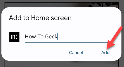 Edit the name and tap 