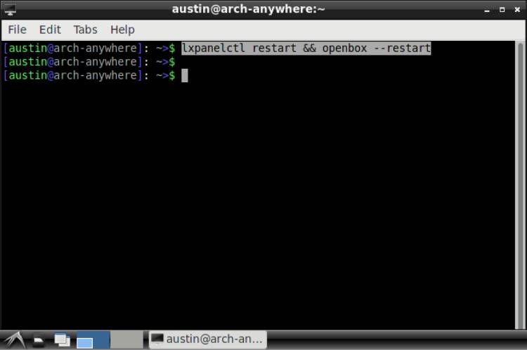 Лёгкая среда рабочего стола LXDE с панелью