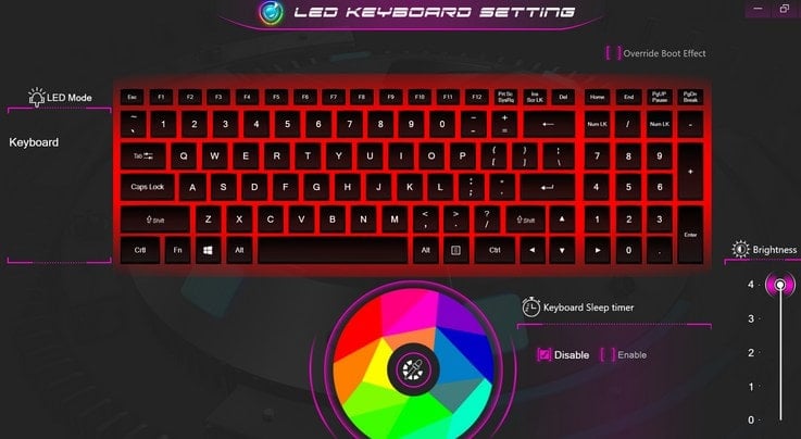 Как изменить цвет подсветки клавиатуры