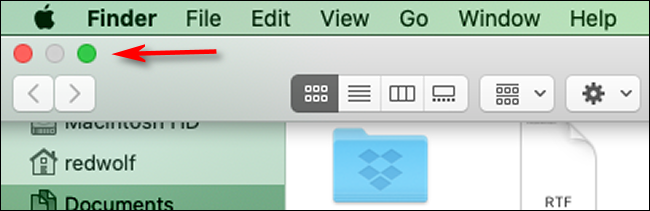 Выход из режима Split View в macOS