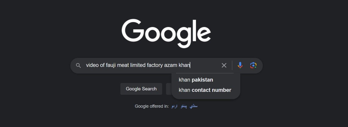 Поиск в Google видеоролика о переработке мяса