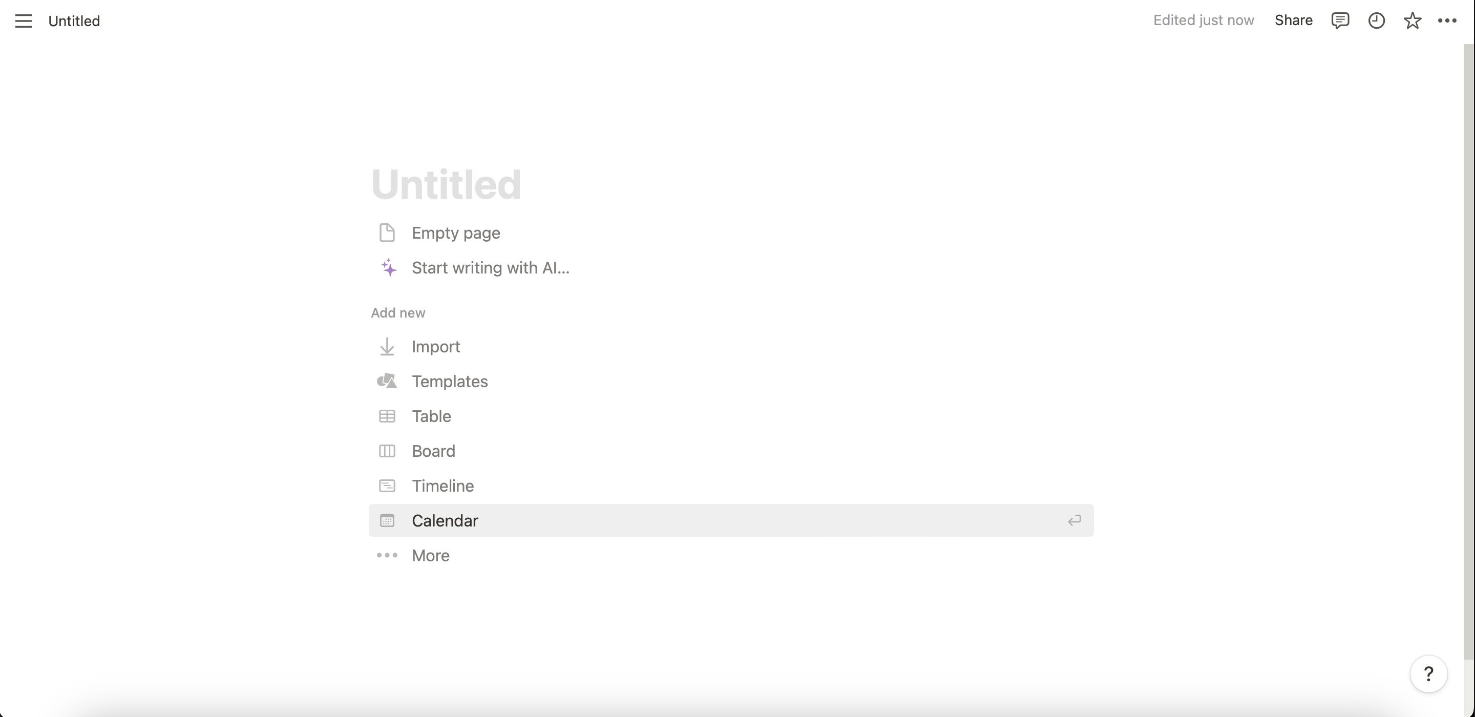 Как создать новую страницу в Notion