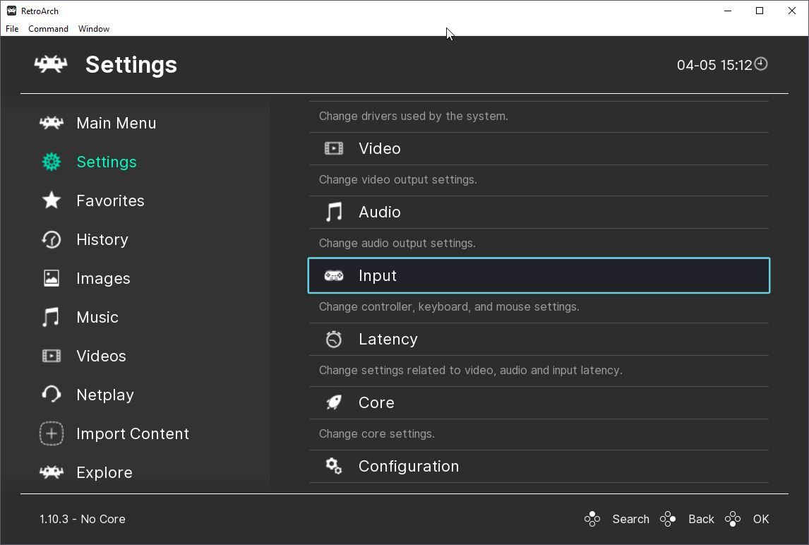 Настройки ввода — контроль и горячие клавиши