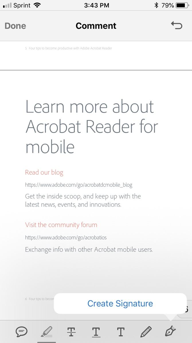 Adobe Reader Signature