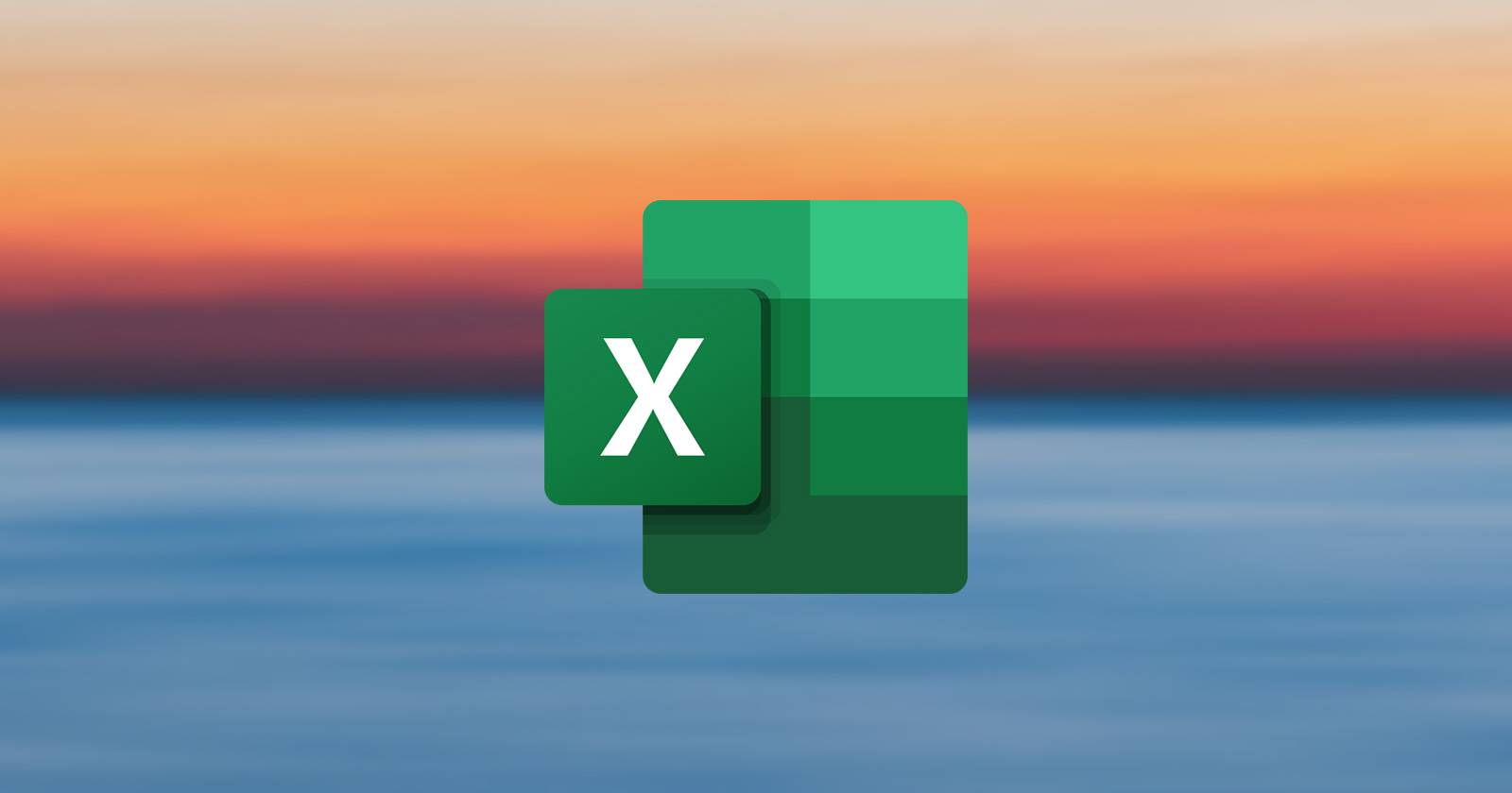 Логотип Excel на фоне