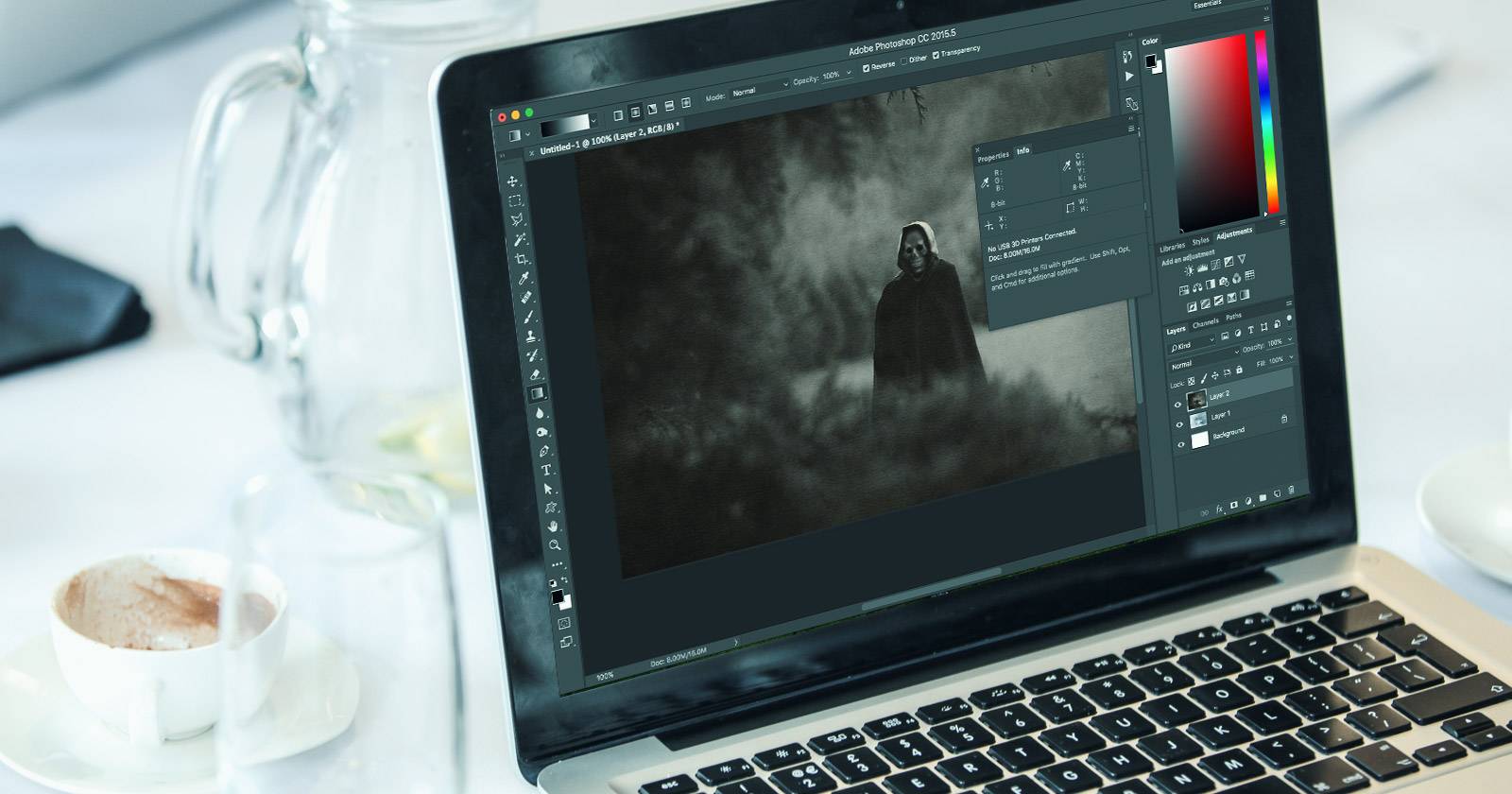 Современная сцена для превращения в винтаж