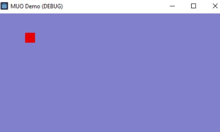 Узел игрока на синем фоне в Godot