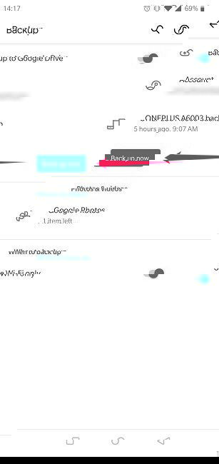 Резервное копирование вручную