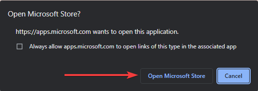 Открыть Microsoft Store