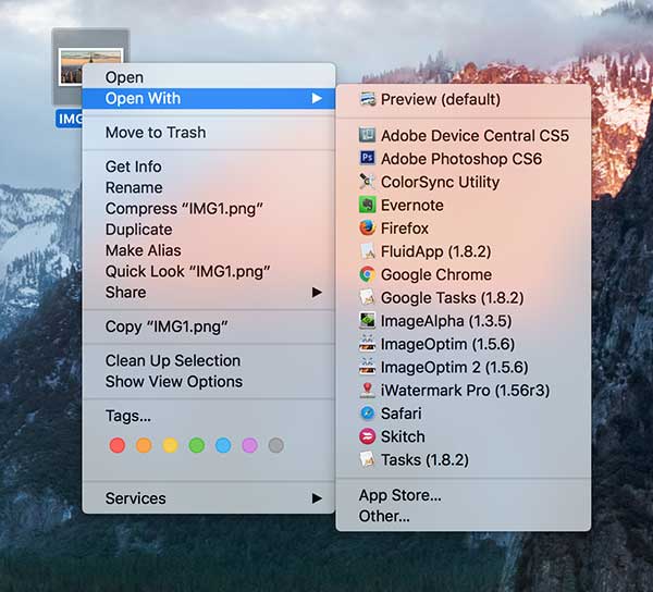Как открывать файлы на Mac: Open With и Change All