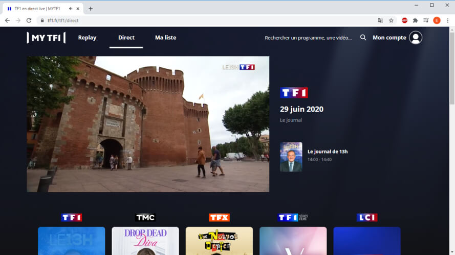 watch TF1 live streaming