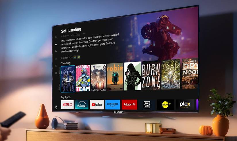 умный телевизор Sharp с TiVo OS на экране