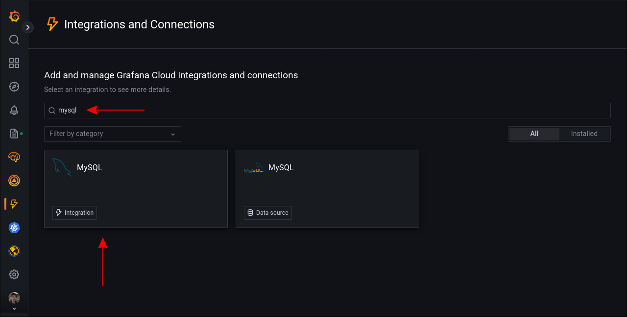 Мониторинг MySQL через интеграцию Grafana Cloud