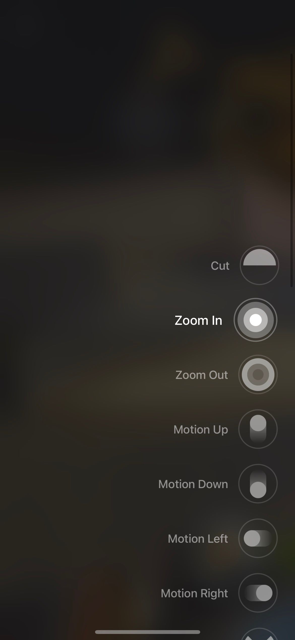 переходы видео в Spark Camera