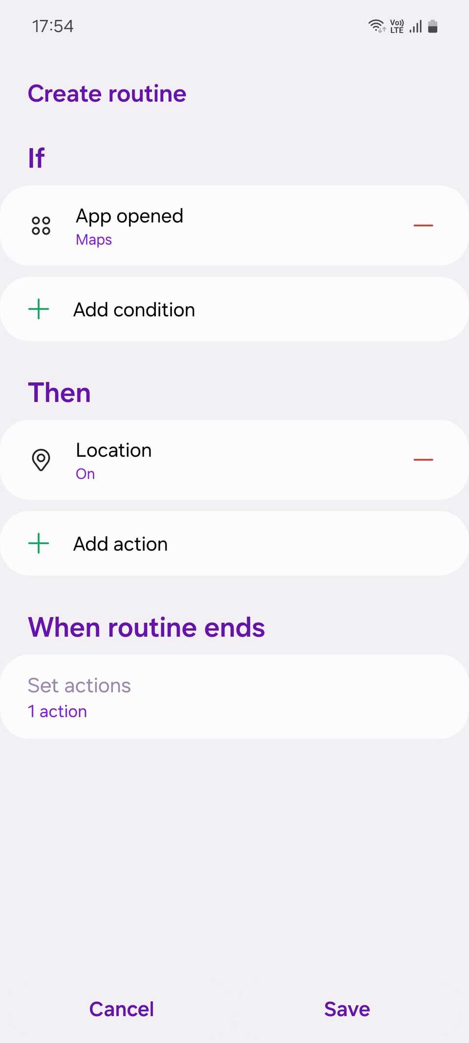 Страница создания сценария