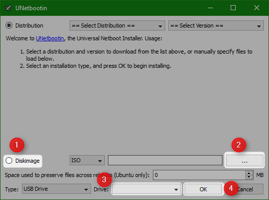 Шаги записи GParted на флешку