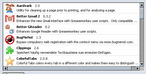 Пакет расширений Firefox и значки