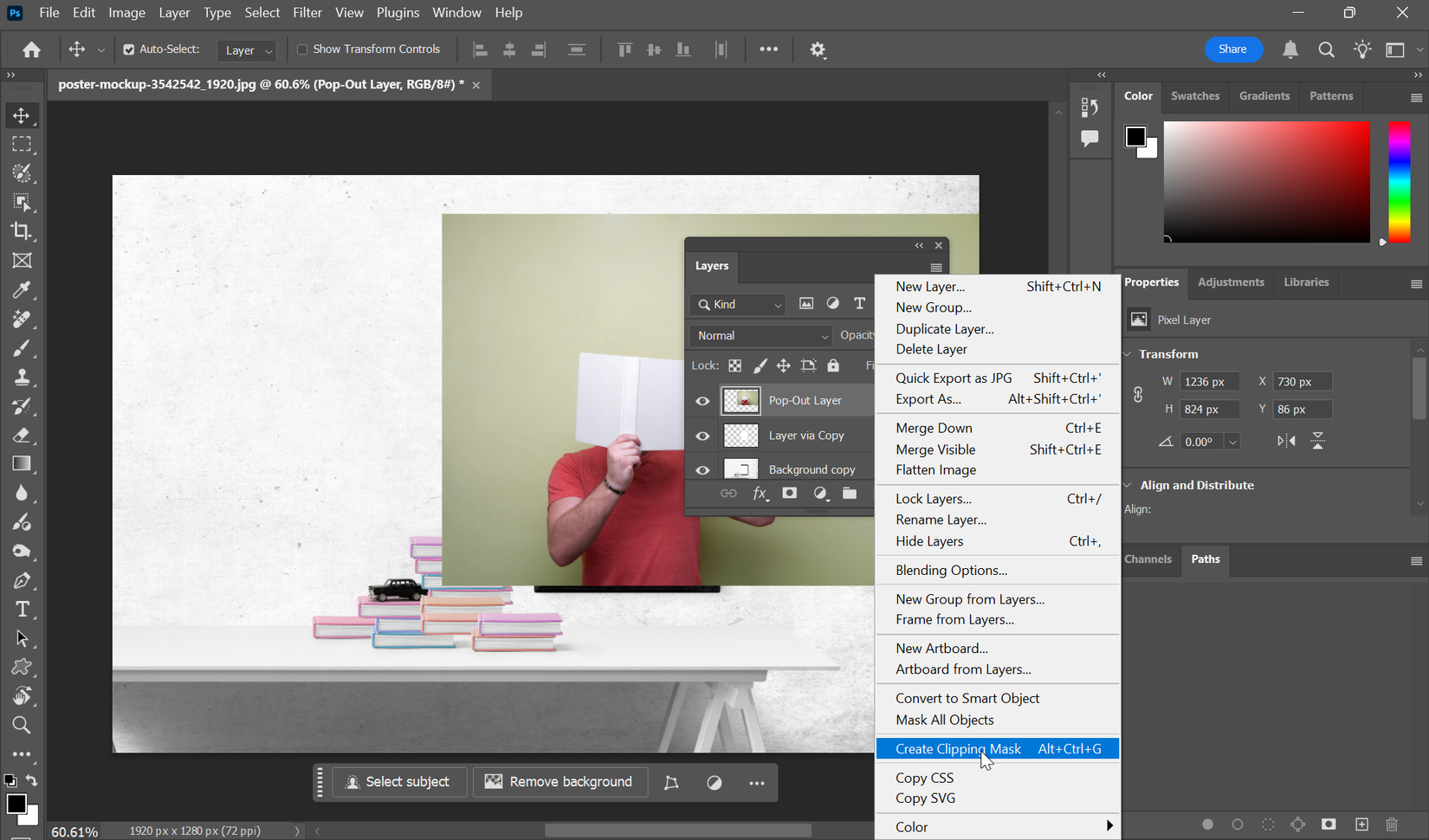 Clipping-Mask in Photoshop