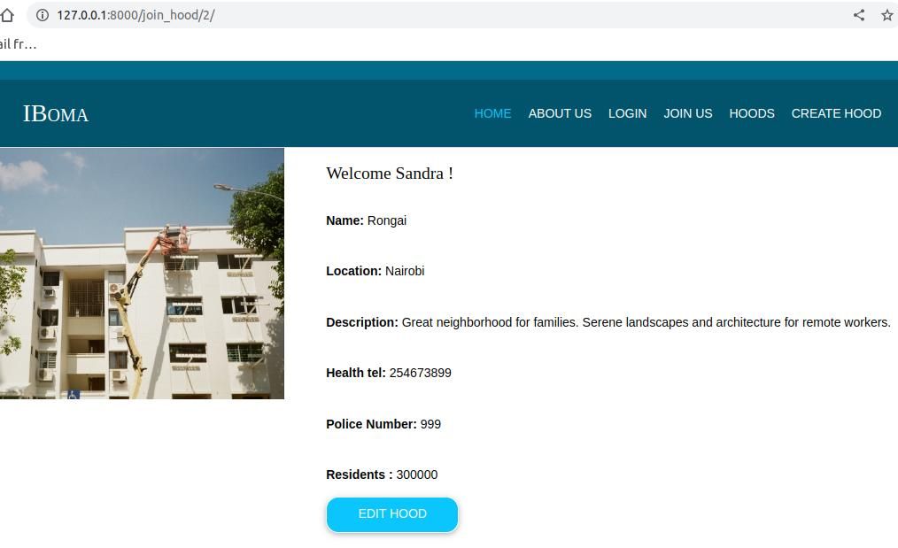 Скриншот страницы join_hood с деталями выбранного района