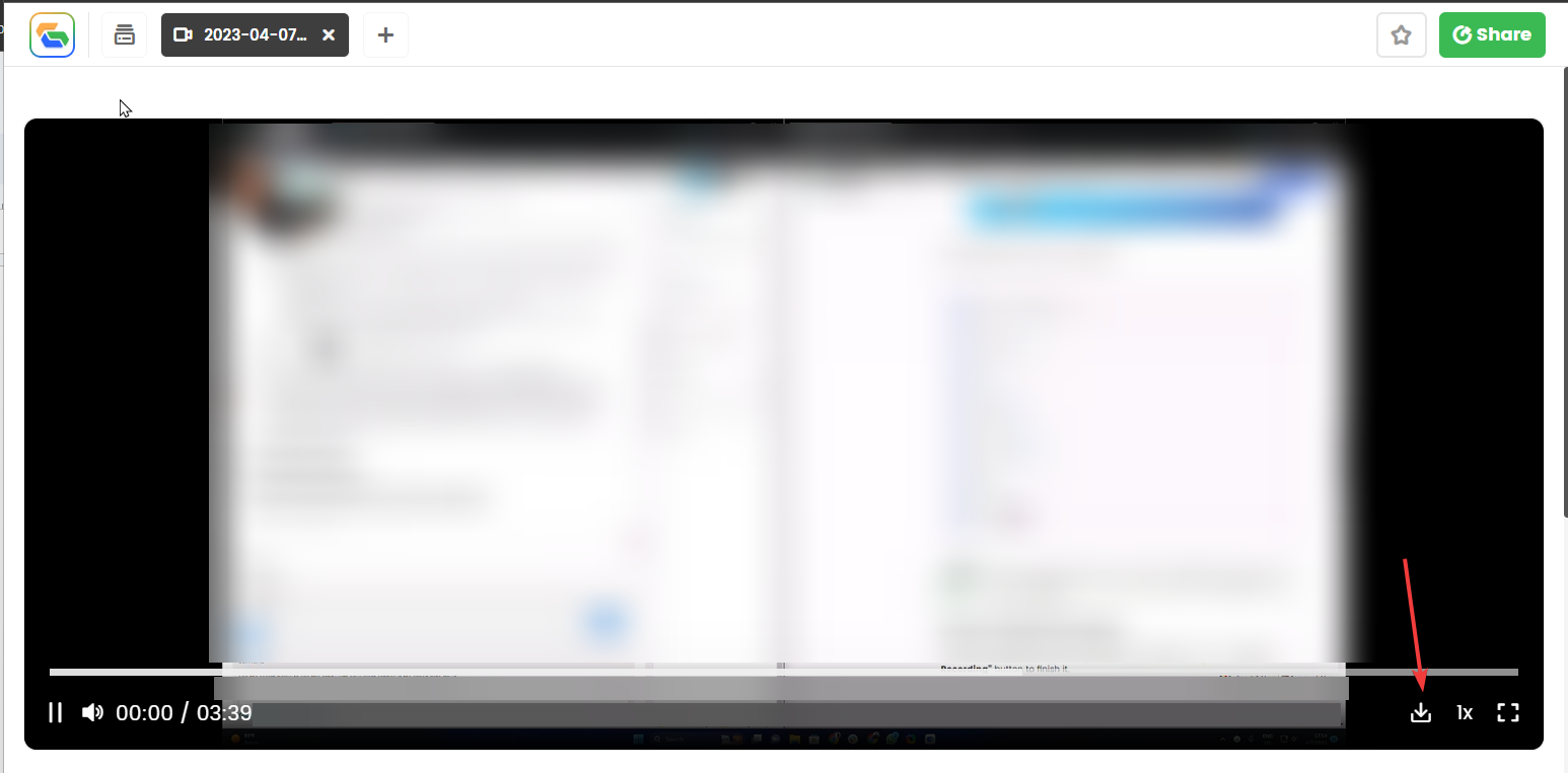 Кнопка загрузки видео на устройство