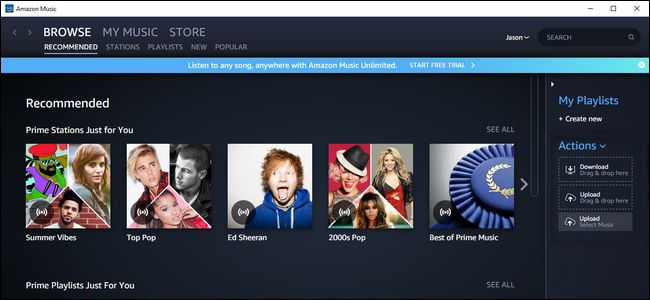 Загрузить музыку в Amazon Music для Echo