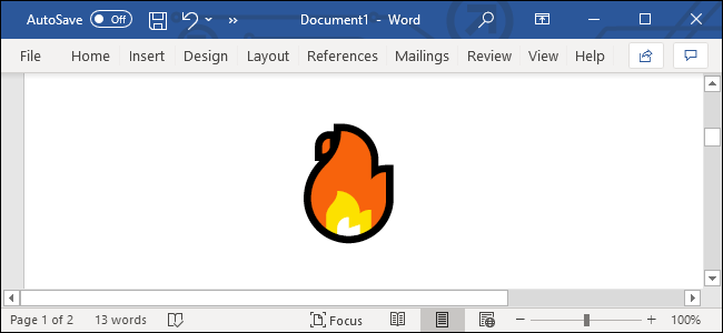 Вставить эмодзи в Microsoft Word